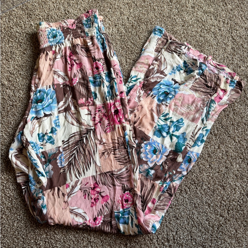 O’neill Multicolor Botanical Patchwork Style Pants - image 1